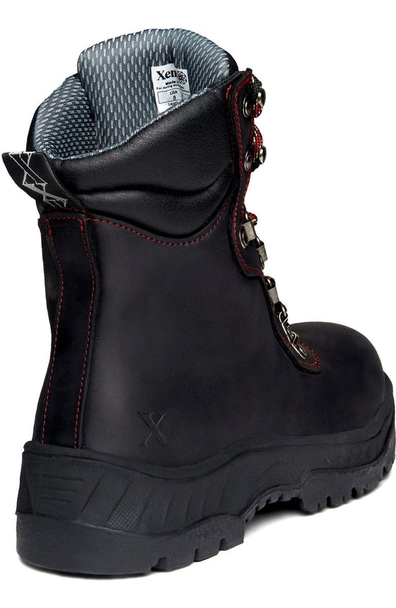 Xena Workwear Horizon Lace Up Alloy Toe Safety Boot, Alternate, color, Carbon Black