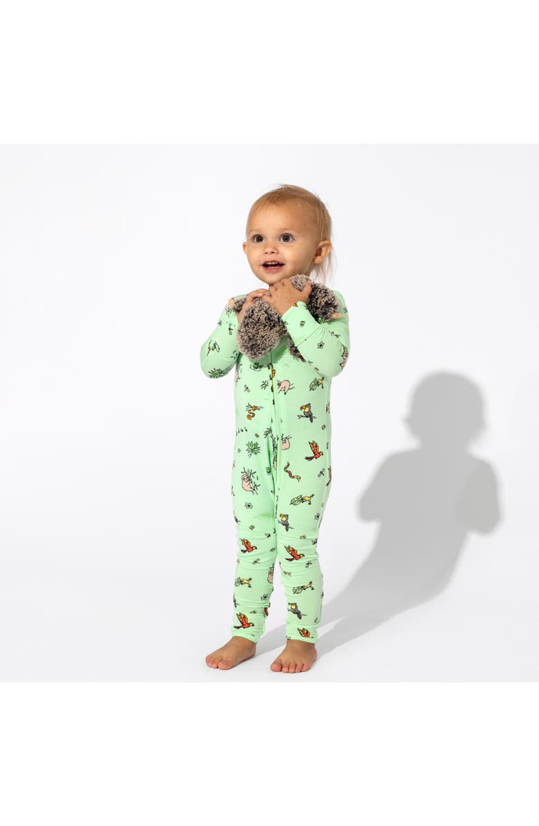 Bellabu Bear Baby Rainforest Convertible Footie, Alternate, color,