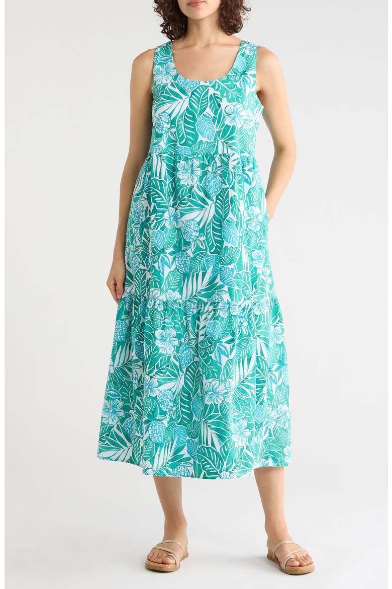 Coco Bay Midi Sundress, Main, color, ATLANTIS