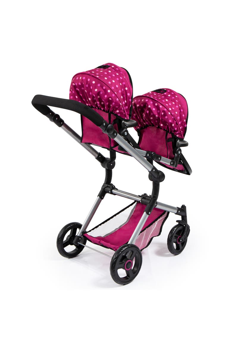 Neo Twin Doll Pram, Alternate, color, Pink