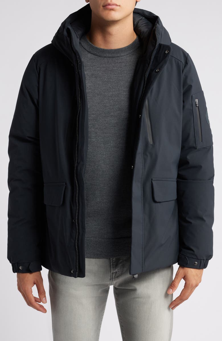 Save The Duck Hiram Water Resistant Hooded Coat, Main, color, 