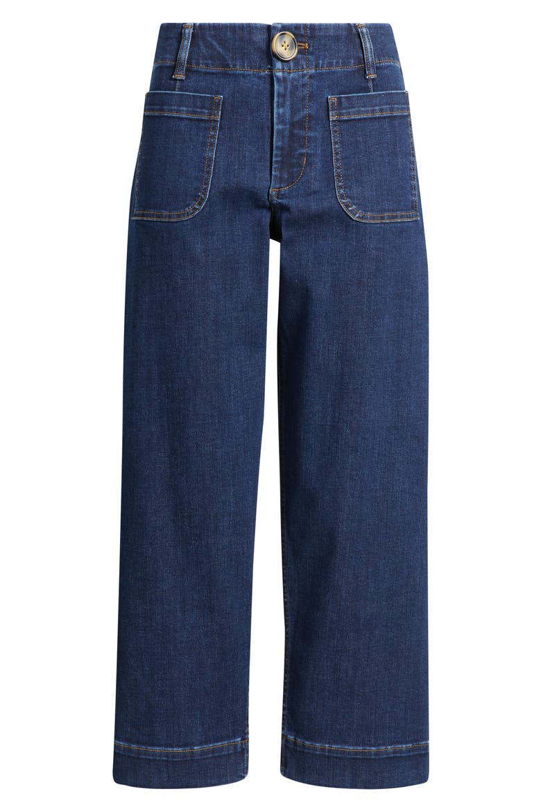 Soho Patch Pocket Straight Leg Jeans, Alternate, color, DARK INDIGO