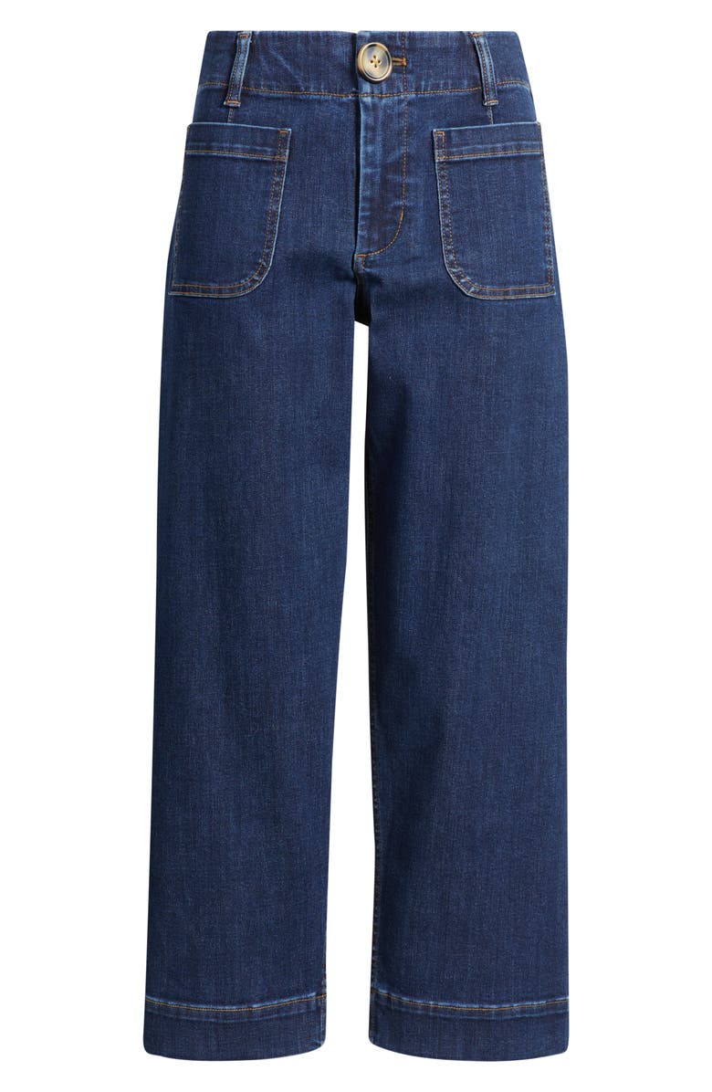 CITY BLUES Soho Patch Pocket Straight Leg Jeans, Main, color, Dark Indigo