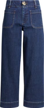 CITY BLUES Soho Patch Pocket Straight Leg Jeans