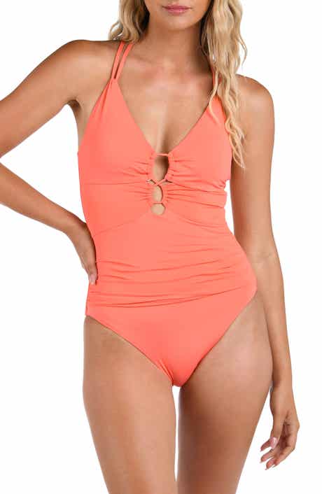 La Blanca Lace-Up Underwire One-Piece Swimsuit
