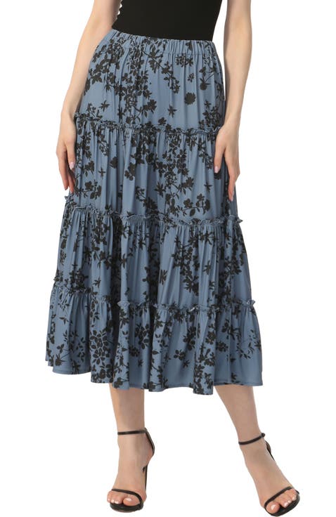 Women's Tiered Midi Skirt