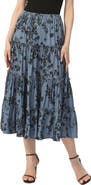 Kimi & Kai Women's Tiered Midi Skirt