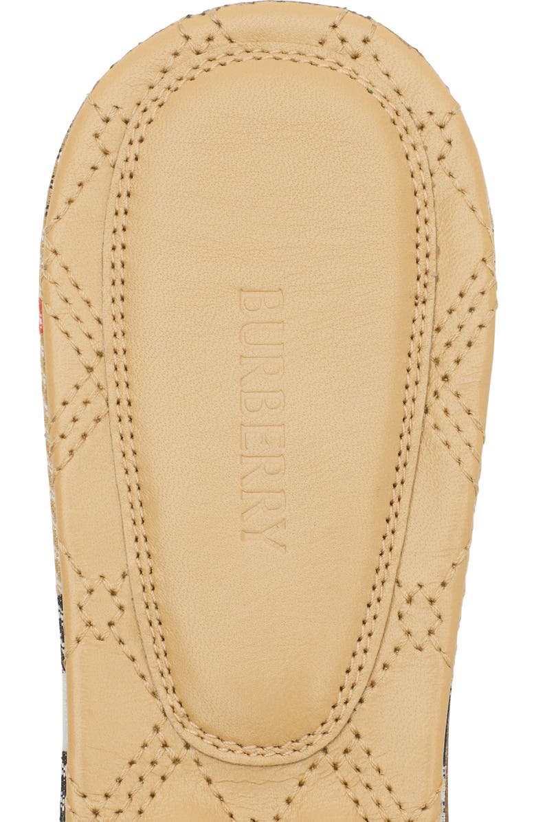 Burberry Check Sloane Slides, Alternate, color, Sand Beige