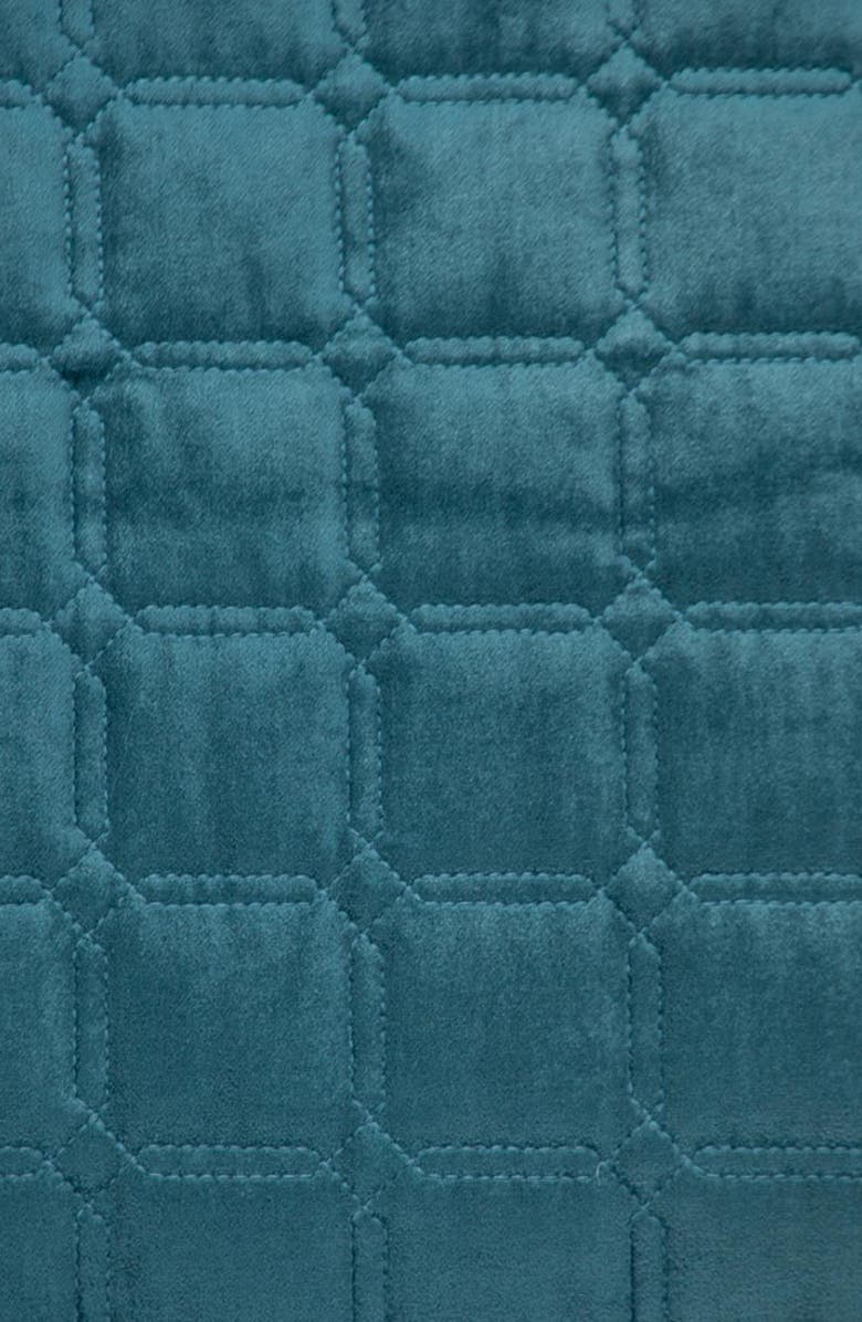 PARKLAND COLLECTION Marrisa Quilted Throw Pillow, Alternate, color, Teal