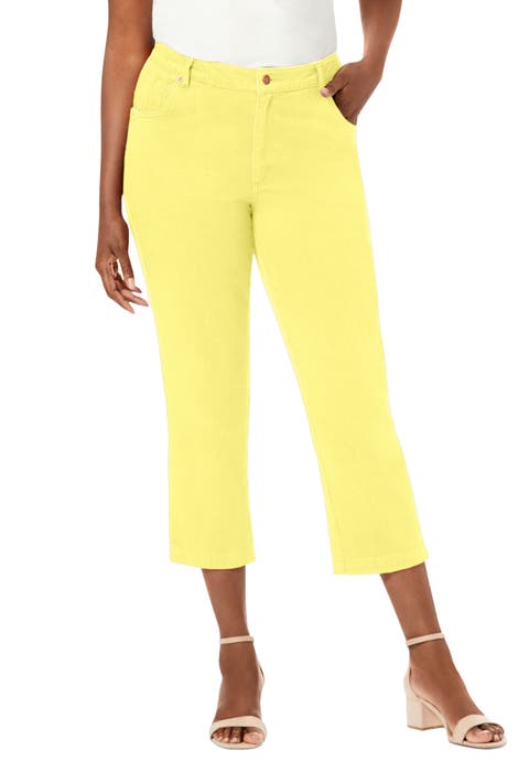 Classic Cotton Denim Capri (Plus)