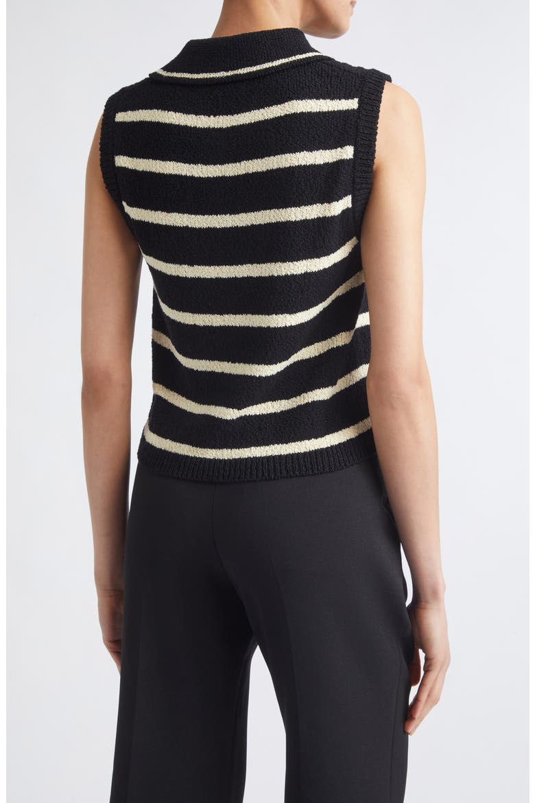 Tommy Scarf Neck Knit Top, Alternate, color, BLACK