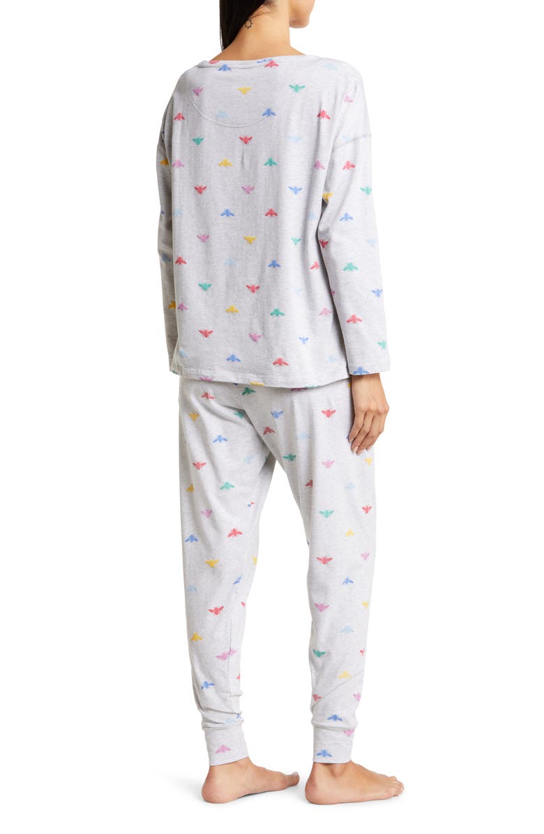 Joules Long Sleeve Stretch Cotton Jersey Pajamas, Alternate, color, 