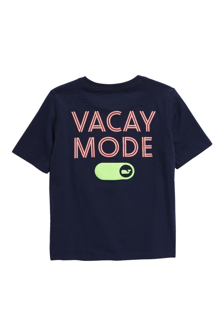 Kids' Vacay Mode Cotton Graphic T-Shirt, Alternate, color, NAUTICAL NAVY