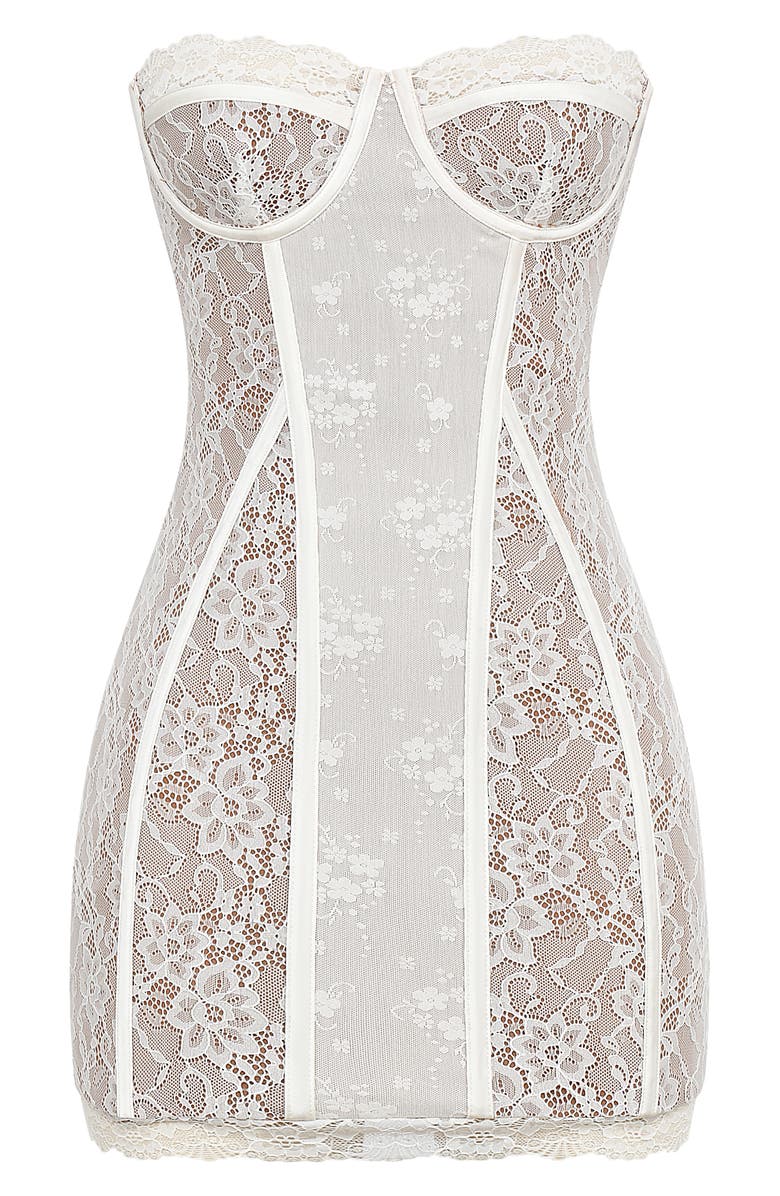 Mistress Rocks Underwire Lace Minidress, Alternate, color, 