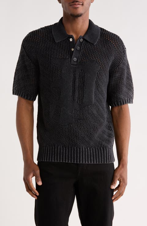 Knit Polo Sweater