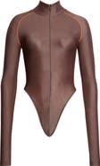 LaQuan Smith Long Sleeve Bodysuit