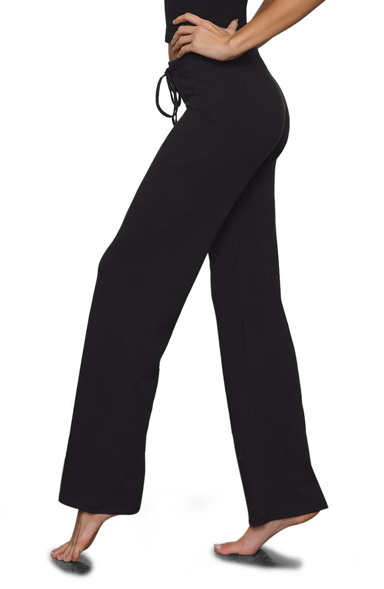 SKIMS Stretch Cotton Sleep Pants, Alternate, color, Soot