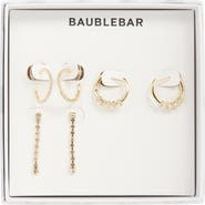 BaubleBar Your Go-To Set of 3 Hoop & Drop Earrings
