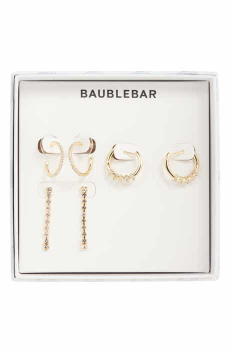 BaubleBar Your Go-To Set of 3 Hoop & Drop Earrings