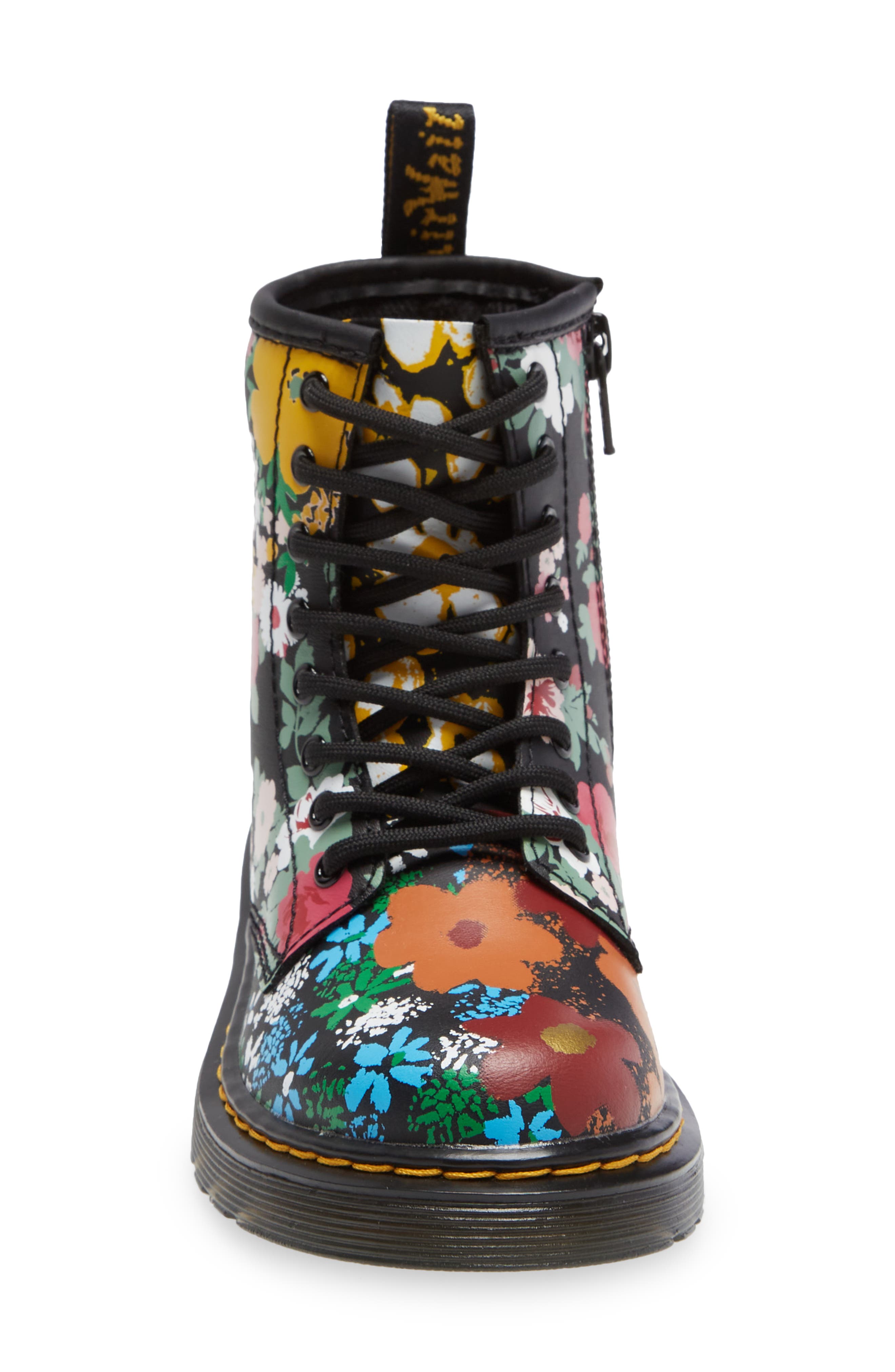 Dr. Martens 1460 Floral Combat Boot, Alternate, color, 