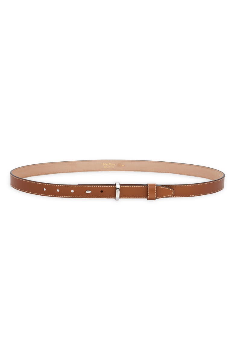 Max Mara Twin Fastening Leather Belt, Main, color,