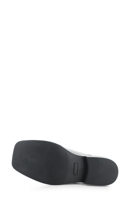Bos. & Co. Eliza Moc Toe Monk Strap Loafer In Black