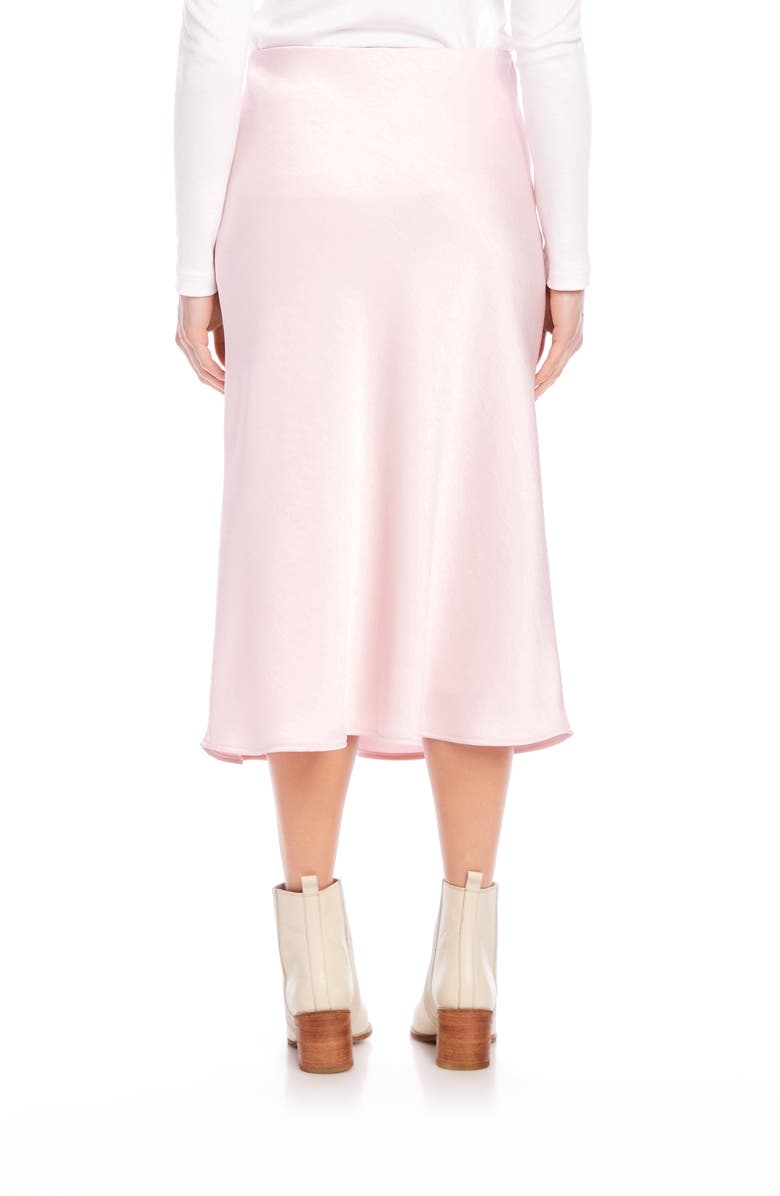 Karen Kane Bias Cut Satin Midi Skirt, Alternate, color, 