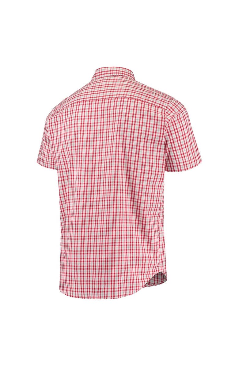 Columbia Men's Columbia Scarlet Ohio State Buckeyes Rapid Rivers Logo Button-Down Shirt, Alternate, color, 