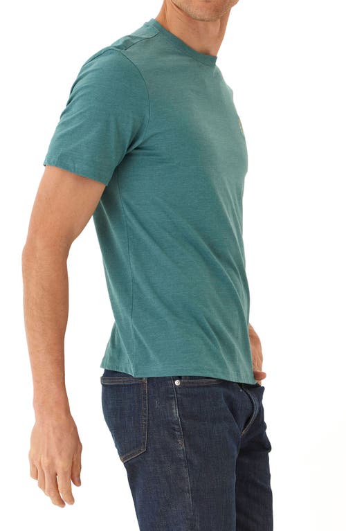 Threads 4 Thought Soft Wash Sunburst Embroidered T-shirt In Watercress