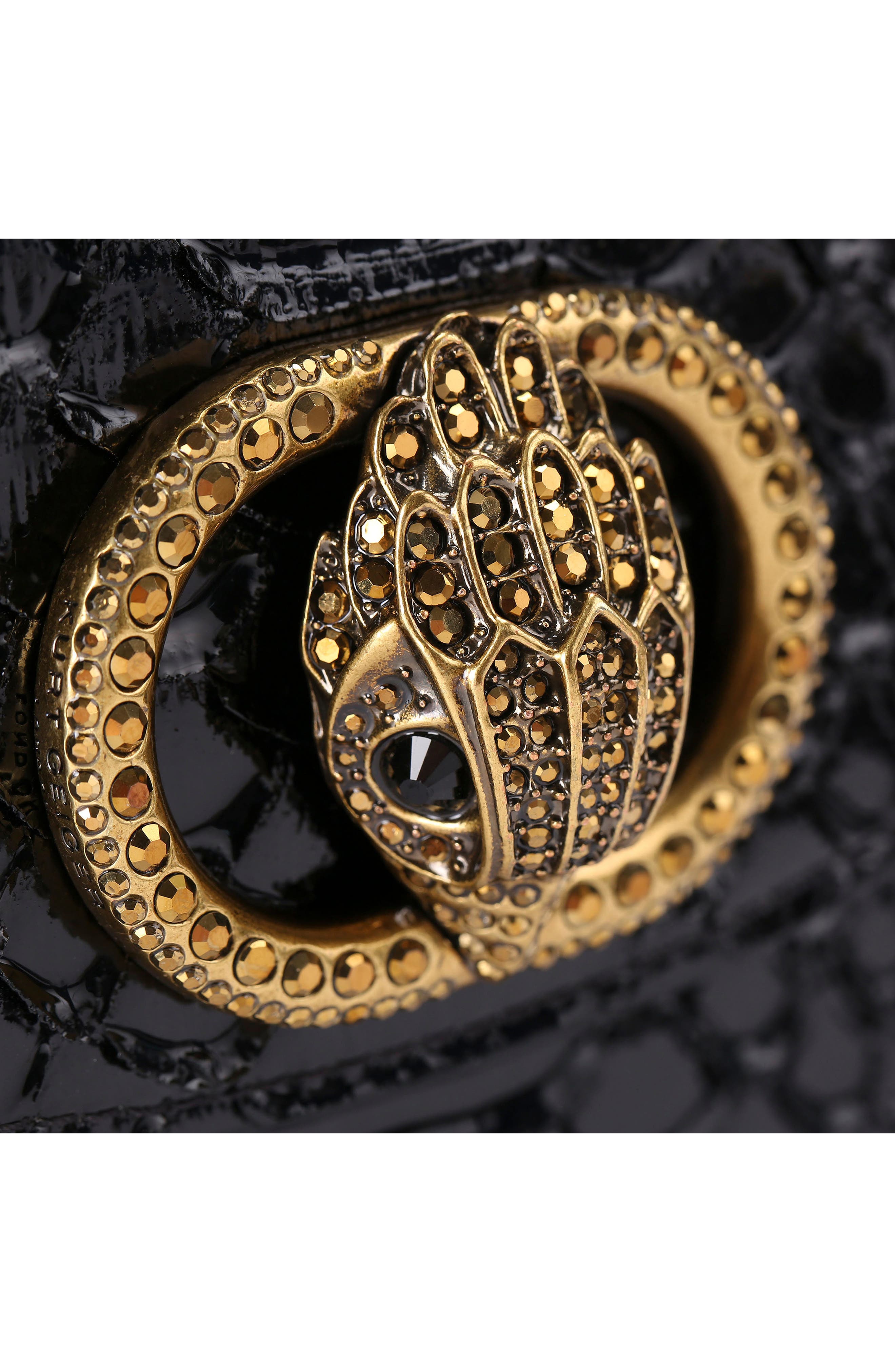 Kurt Geiger London Chelsea Leather Saddle Bag, Alternate, color, 