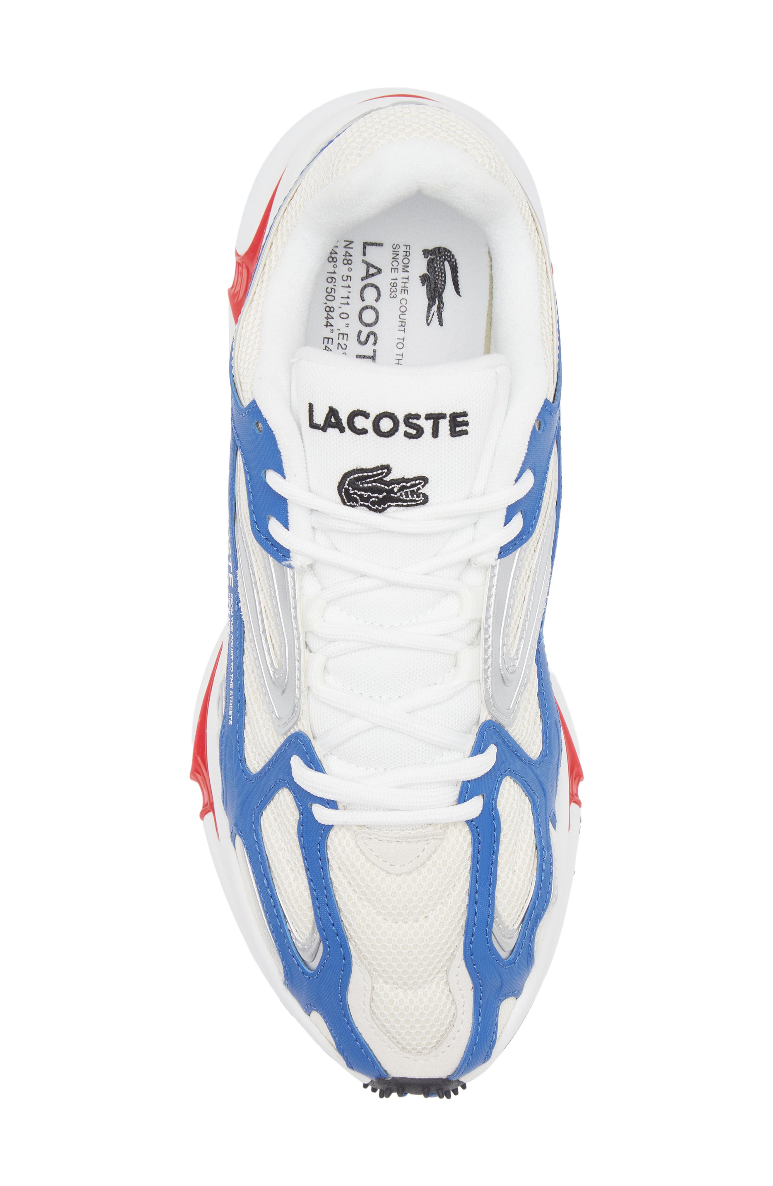 Lacoste L003 2K24 Sneaker, Alternate, color, White/ Red/ Blue