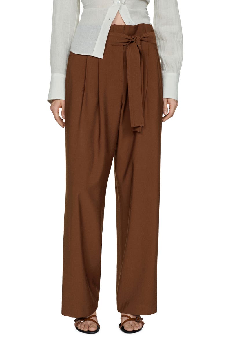 MANGO Straight Leg Pants, Main, color, 