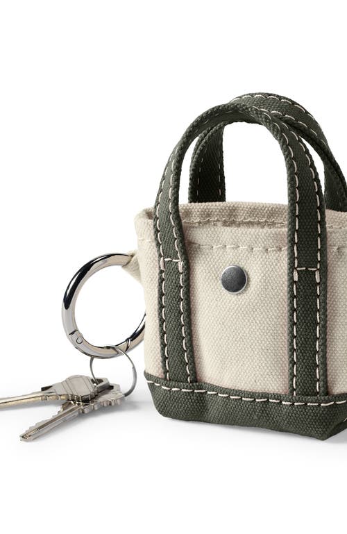 Lands' End Mini Canvas Tote Charm In Green
