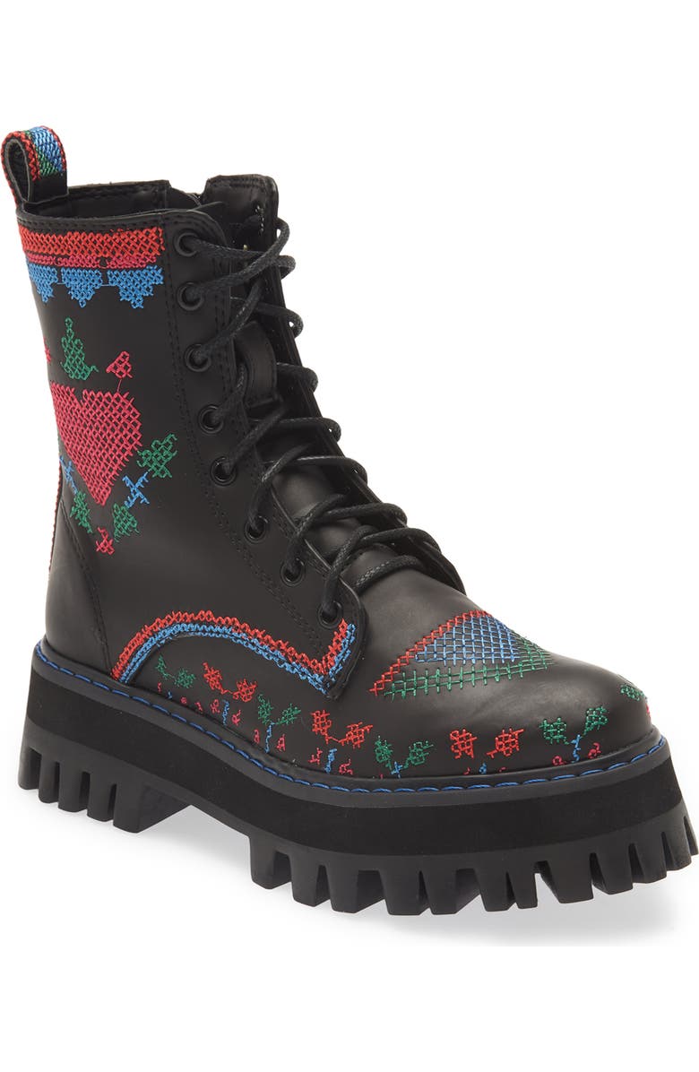 FARM Rio Stitched Lace-Up Boot, Main, color,