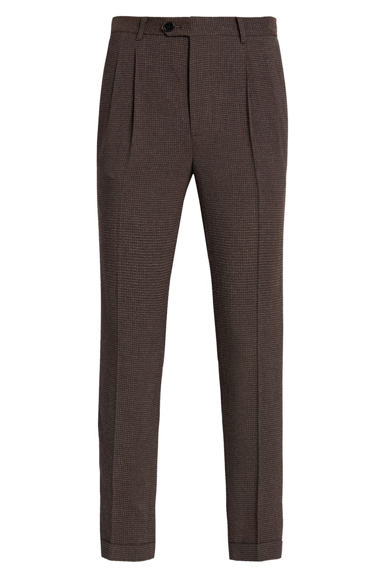 Lowdes Cuffed Ankle Pants, Alternate, color, OXBLOOD RED