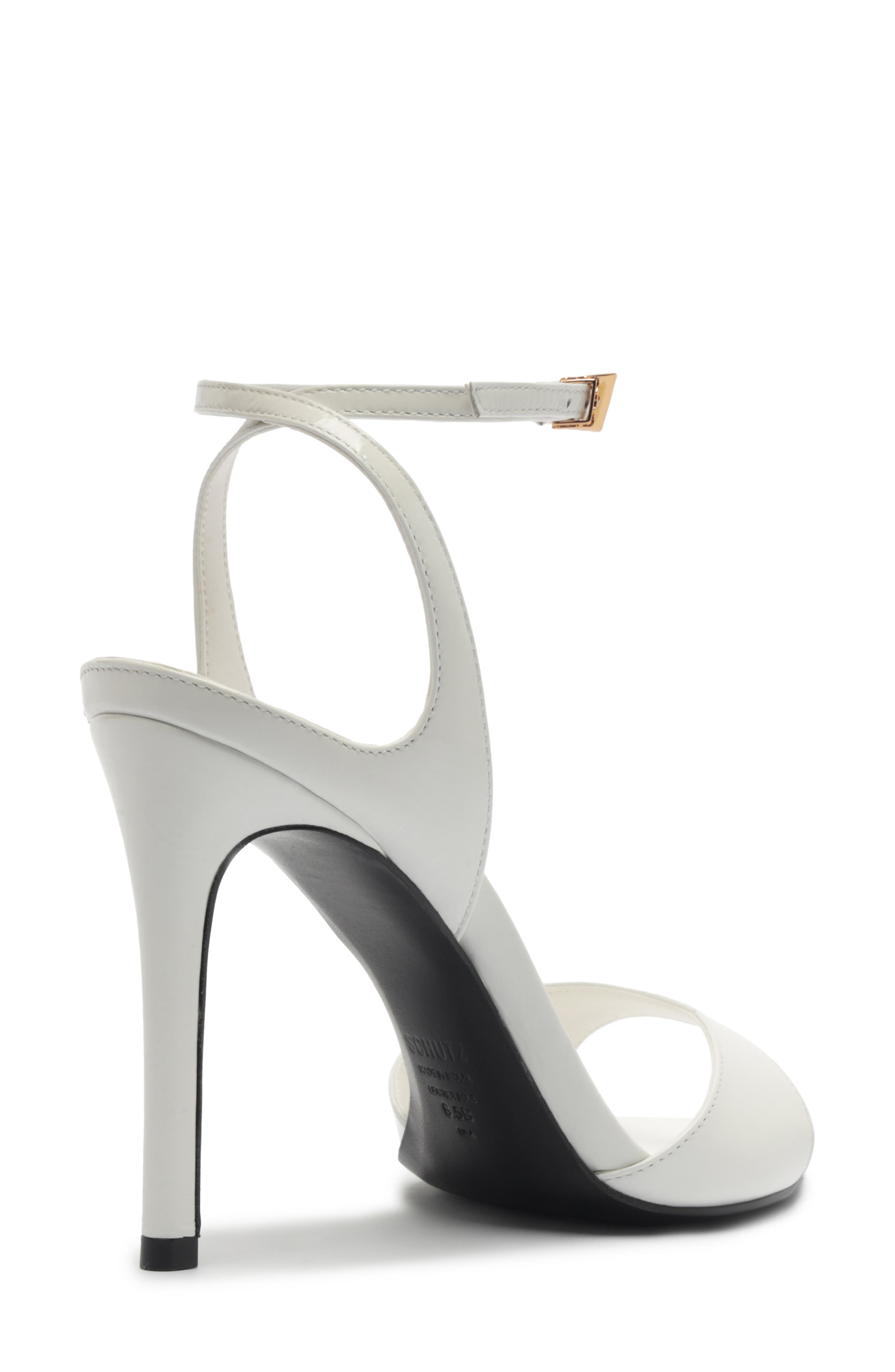 Zosia Ankle Strap Sandal, Alternate, color, WHITE