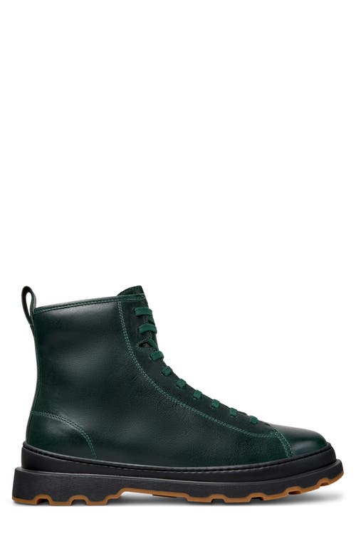 Camper Brutus Lace-up Leather Boots In Green