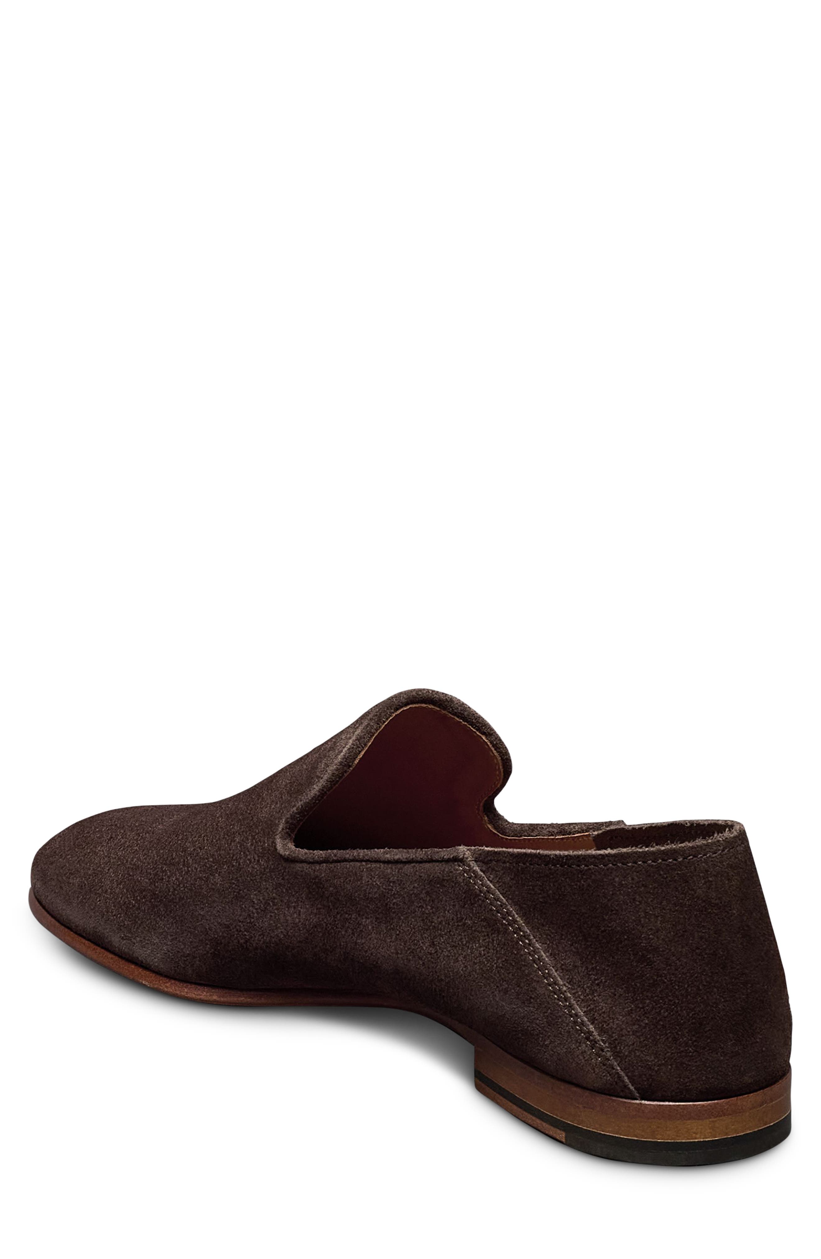 Allen Edmonds Portofino Woven Loafer, Alternate, color, Bitter Chocolate Suede