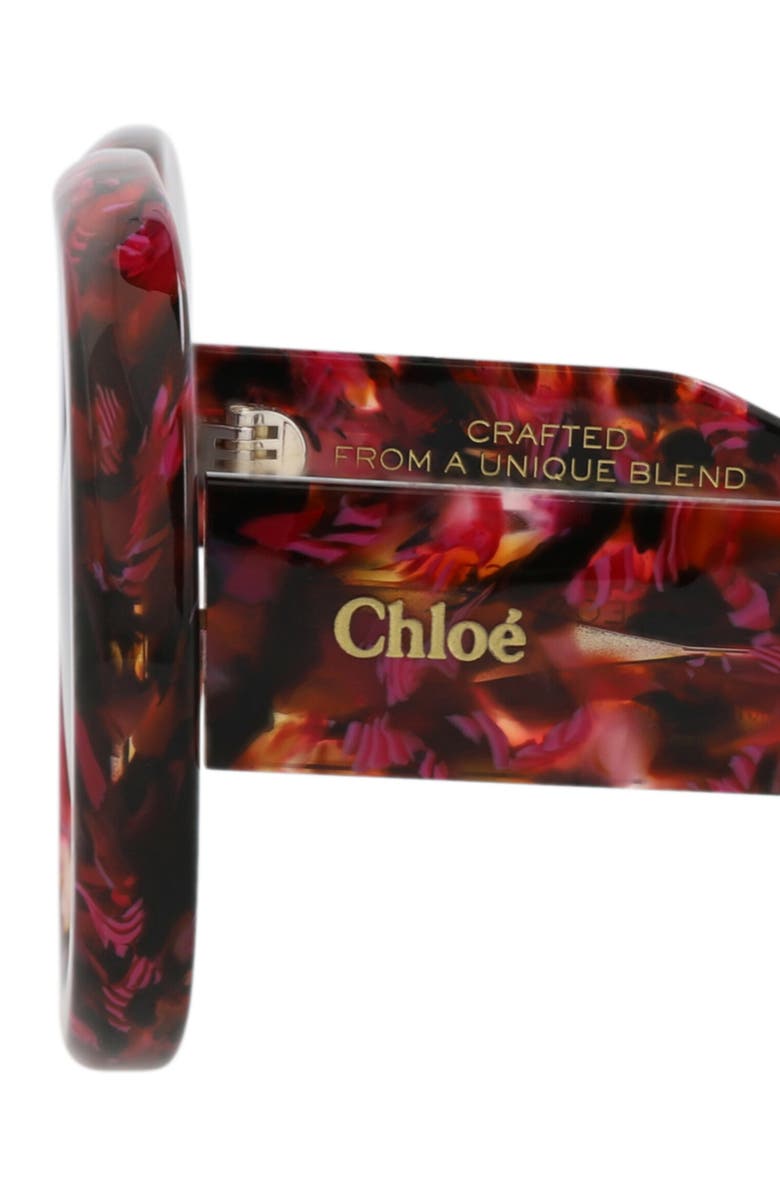 Chloé 54mm Square Sunglasses, Alternate, color, Havana Havana Grey