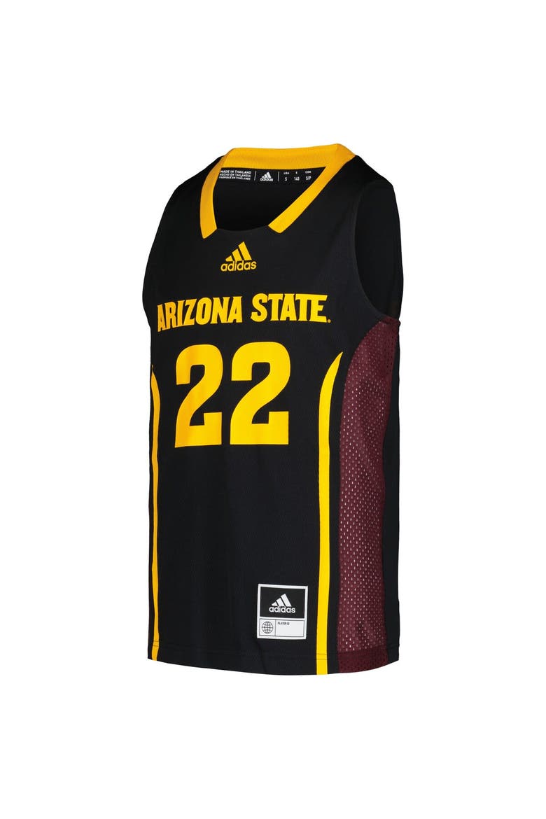 Youth adidas #22 Black Arizona State Sun Devils Swingman Jersey, Alternate, color, Black