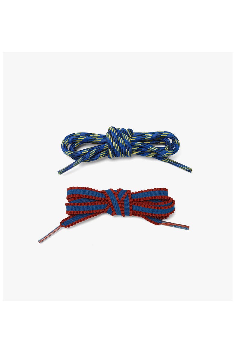 Shoelaces and Charms Set, Alternate, color, Blue