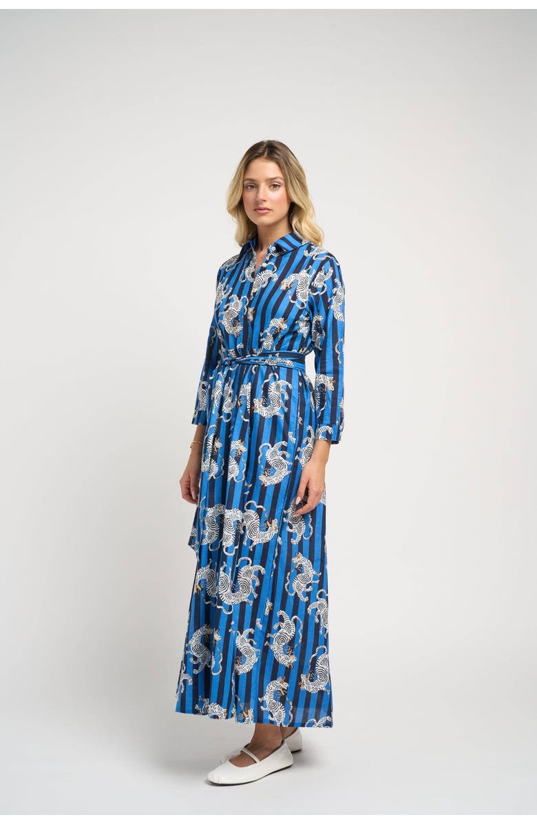 GUADALUPE DESIGN Luciana Tibet Dragon, Alternate, color, Aqua