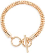 Open Edit Ball Chain Toggle Bracelet