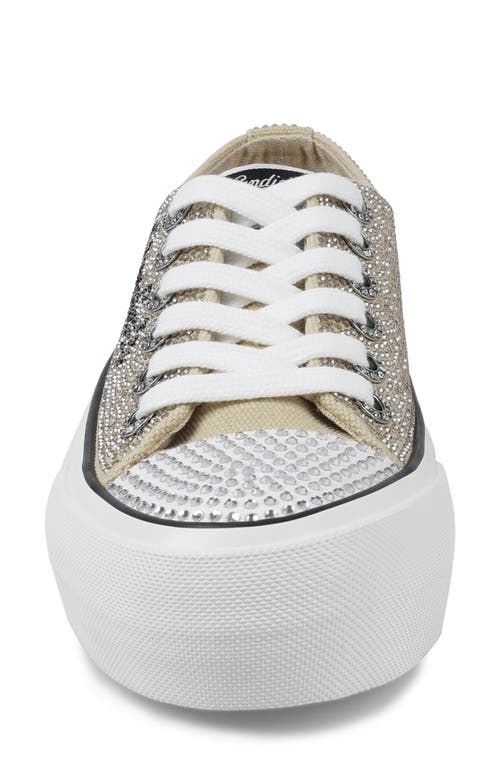 Candies Candie's Leann Low Top Platform Sneaker In Gold
