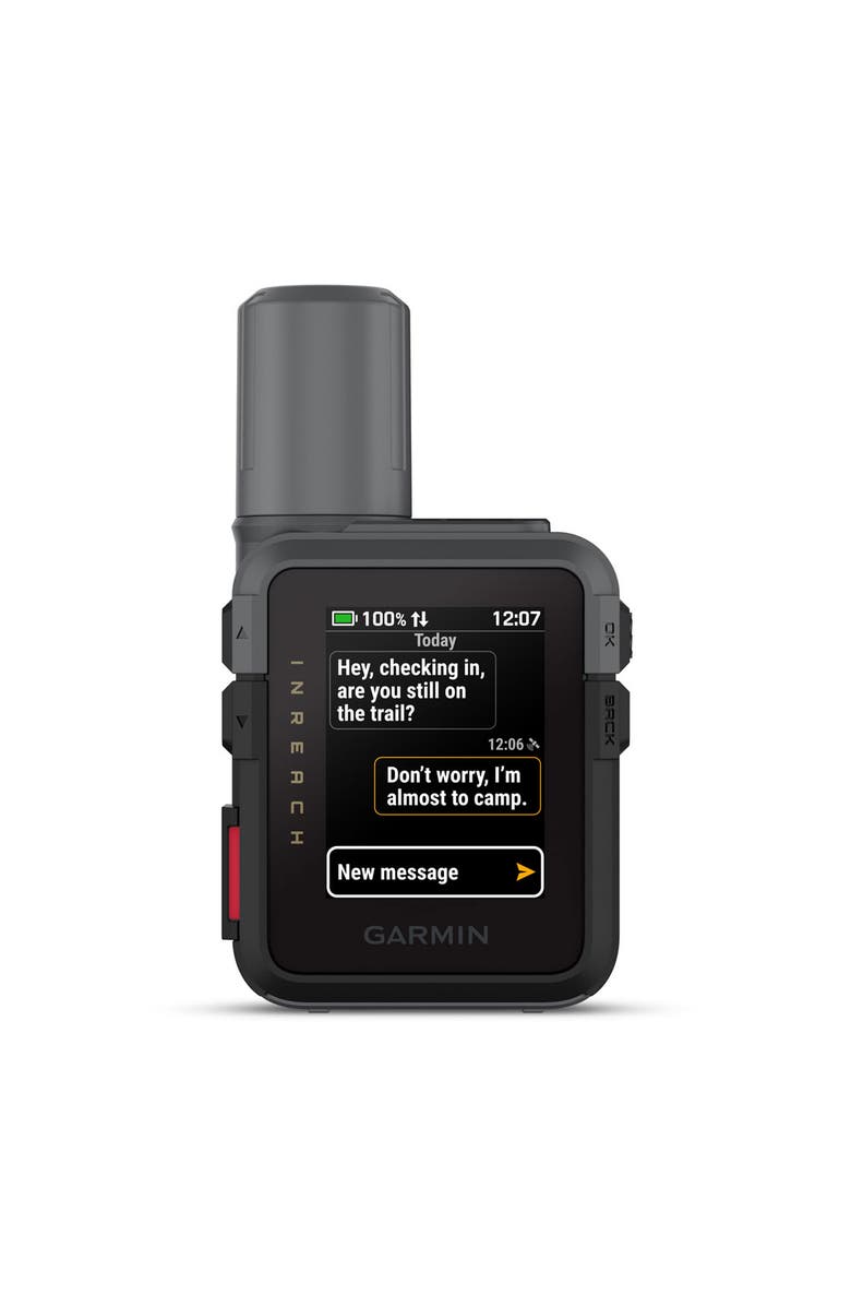 Garmin inReach Mini 3 Compact Satellite Communicator 1.9" Outdoor GPS with Worldwide Maps and Built-In Bluetooth - Black, Main, color, Black