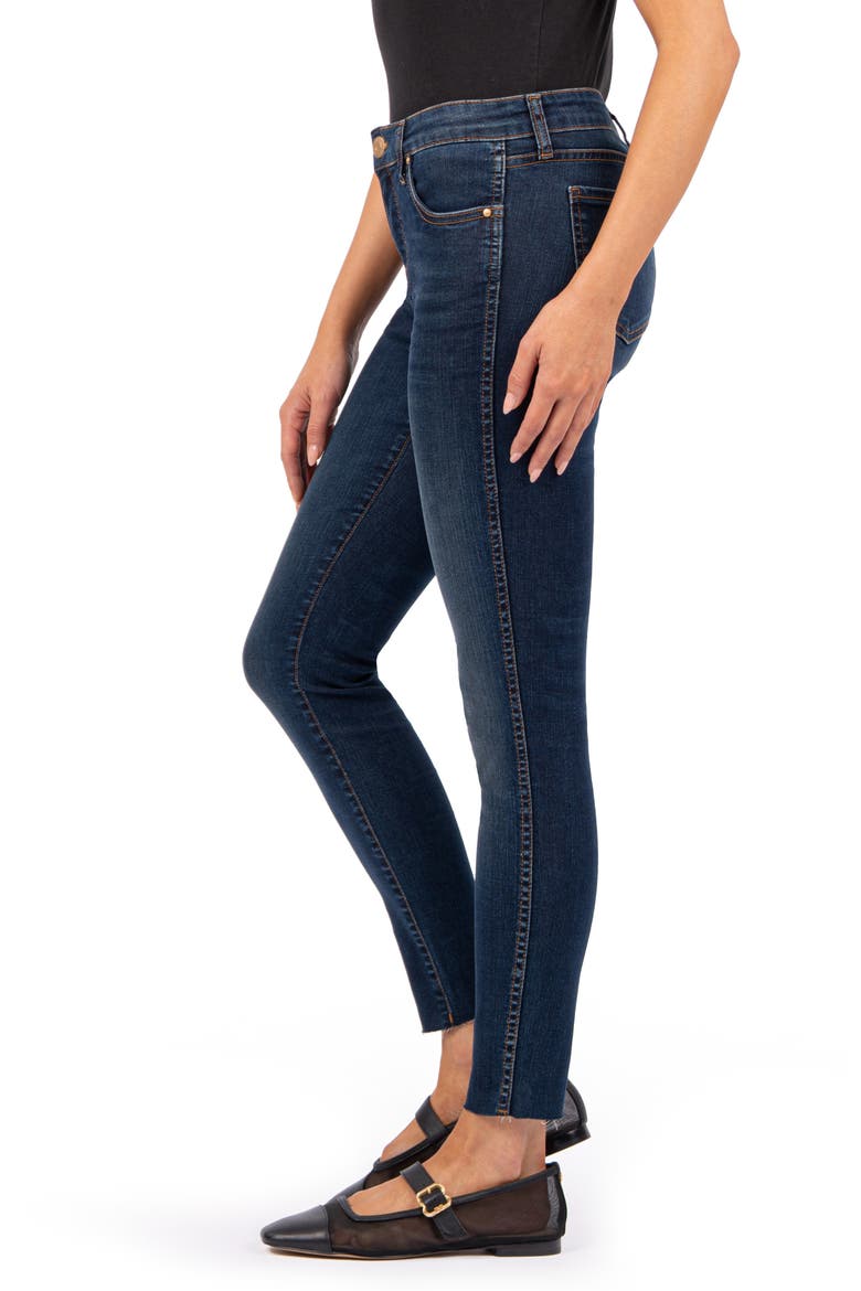 Connie Fab Ab Raw Hem Ankle Skinny Jeans, Alternate, color, SMASH