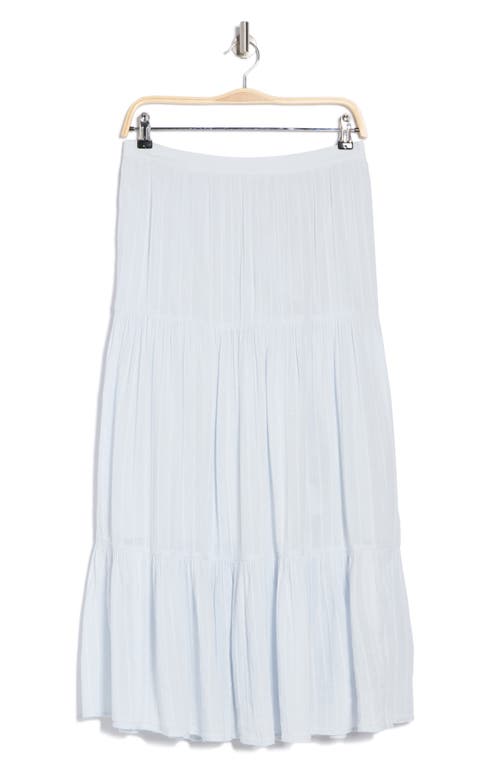 Abound Tiered Cotton Blend Maxi Skirt In Blue Illusion