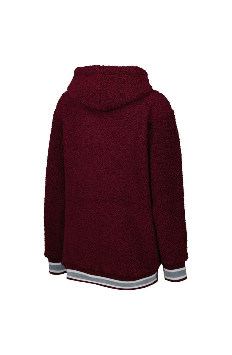 G-III 4HER BY CARL BANKS Women's G-III 4Her by Carl Banks Crimson Alabama Crimson Tide Game Over Sherpa Pullover Hoodie, Alternate, color, 