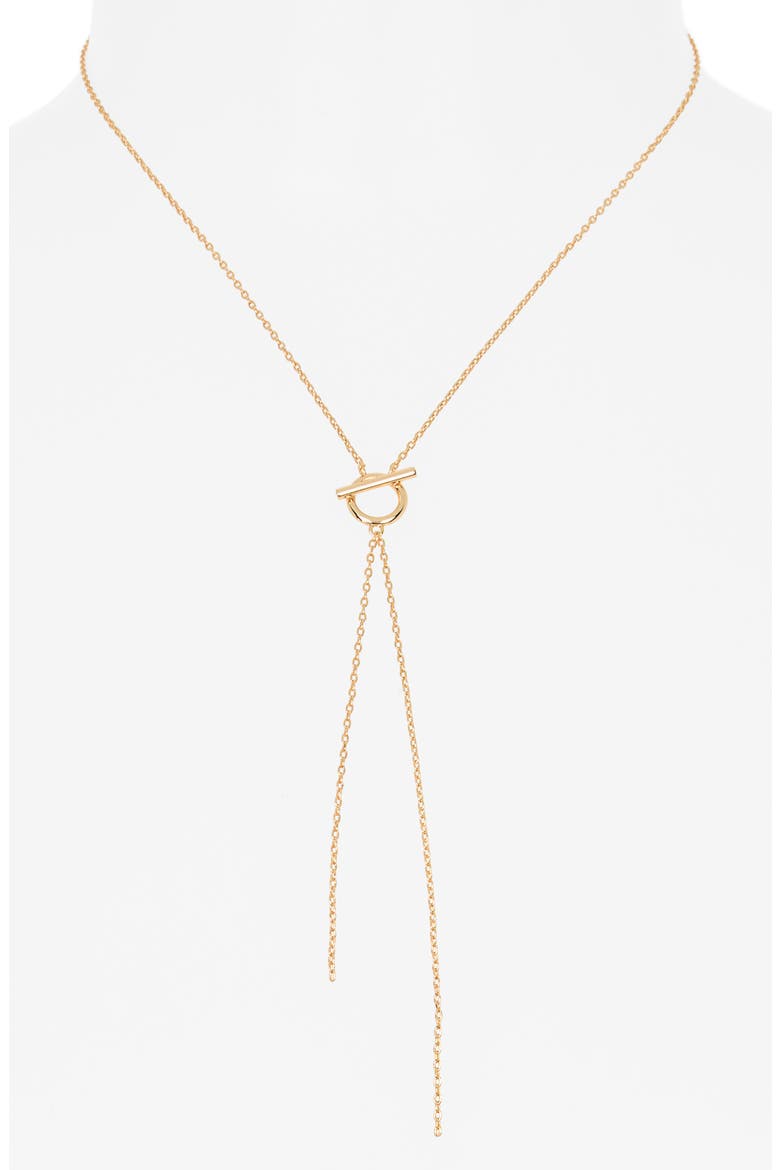 Toggle Y-Drop Necklace, Alternate, color, GOLD