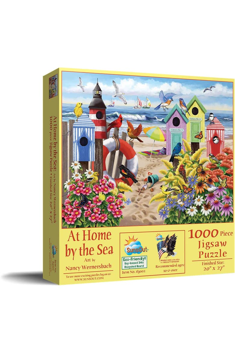 At Home by the Sea pc 1000 piece Jigsaw Puzzle for Adults, Main, color, Multicolor